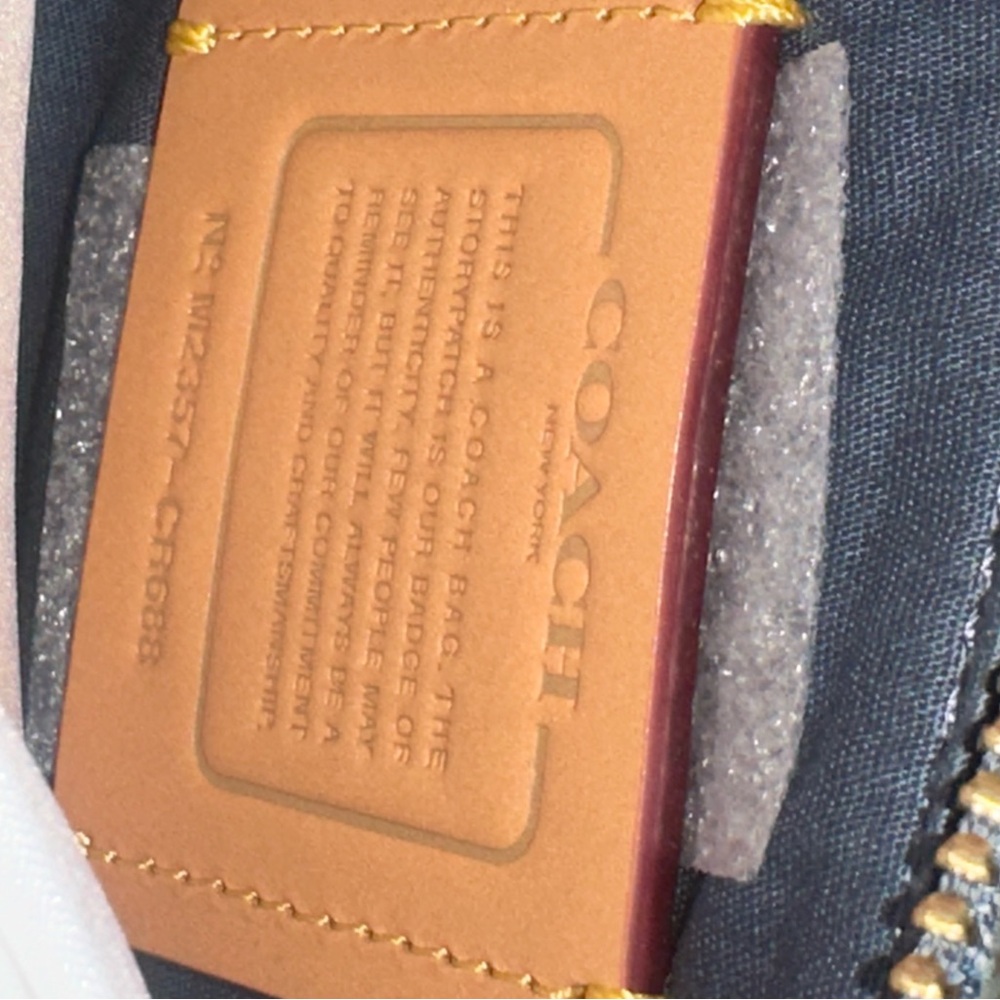 Coach Blue Patterned Crossbody Bag - Picture 4 of 6